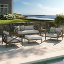  Modway Furniture Northlake EEI-7274-WGR-PEB 5-Piece Outdoor Patio Teak Wood Furniture Set - Pebble IMAGE 15