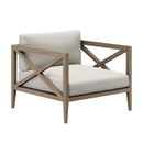  Modway Furniture Northlake EEI-7274-WGR-PEB 5-Piece Outdoor Patio Teak Wood Furniture Set - Pebble IMAGE 9