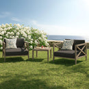  Modway Furniture Northlake EEI-7275-WGR-FLI 3-Piece Teak Wood Furniture Set - Flint Gray IMAGE 10