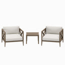  Modway Furniture Northlake EEI-7275-WGR-WHI 3-Piece Teak Wood Furniture Set - Weathered Gray IMAGE 5