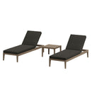  Modway Furniture Northlake EEI-7276-WGR-FLI 3-Piece Teak Wood Furniture Set - Flint Gray IMAGE 1