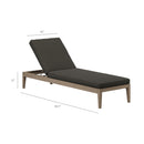  Modway Furniture Northlake EEI-7276-WGR-FLI 3-Piece Teak Wood Furniture Set - Flint Gray IMAGE 3