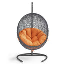  Modway Furniture Encase EEI-739-ORA-SET Swing Outdoor Patio Lounge Chair - Orange IMAGE 4