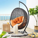  Modway Furniture Encase EEI-739-ORA-SET Swing Outdoor Patio Lounge Chair - Orange IMAGE 6