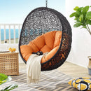  Modway Furniture Encase EEI-739-ORA-SET Swing Outdoor Patio Lounge Chair - Orange IMAGE 7