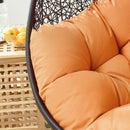  Modway Furniture Encase EEI-739-ORA-SET Swing Outdoor Patio Lounge Chair - Orange IMAGE 8