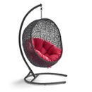  Modway Furniture Encase EEI-739-RED-SET Swing Outdoor Patio Lounge Chair - Red IMAGE 1