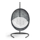  Modway Furniture Encase EEI-739-SET Swing Outdoor Patio Lounge Chair - White IMAGE 4