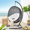 Modway Furniture Encase EEI-739-SET Swing Outdoor Patio Lounge Chair - White IMAGE 6