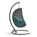  Modway Furniture Encase EEI-739-TRQ-SET Swing Outdoor Patio Lounge Chair - Turquoise IMAGE 2