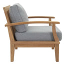  Modway Furniture Marina EEI-1143-NAT-GRY-SET Outdoor Patio Teak Armchair - Natural Gray IMAGE 2
