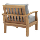  Modway Furniture Marina EEI-1143-NAT-GRY-SET Outdoor Patio Teak Armchair - Natural Gray IMAGE 3