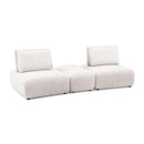  Furniture of America Stavanger FM63001WH-E 2-Seater with Rectangular Ottoman IMAGE 1