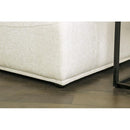  Furniture of America Stavanger FM63001WH-E 2-Seater with Rectangular Ottoman IMAGE 2