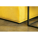  Furniture of America Stavanger FM63001YL-C 2-Seater with Square Ottoman IMAGE 3
