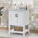  Furniture of America Reston TM-VS001WH-25 25" Vanity with Top/ Sink IMAGE 1