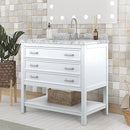  Furniture of America Reston TM-VS001WH-37 37" Vanity with Top/ Sink IMAGE 1