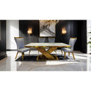  Furniture of America Palazzo FM33002GD-T-7PC-11BK 7 Pc Dining Table Set IMAGE 4