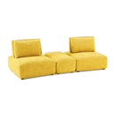  Furniture of America Stavanger FM63001YL-E 2-Seater with Rectangular Ottoman IMAGE 1