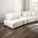  Furniture of America Stavanger FM63001BG-G Curved 3-Seater IMAGE 1