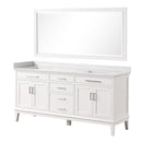  Furniture of America Almeria TM-CT005WH-72+05WH+M Vanity Set with Mirror IMAGE 2