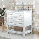  Furniture of America Reston TM-VS001WH-31 31" Vanity with Top/ Sink IMAGE 1