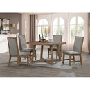  Furniture of America Everett TM3111T-5PC 5 Pc Round Table Dining Set IMAGE 2