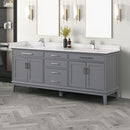  Furniture of America Oliva TM-CT006WH-80+06GY Vanity Set IMAGE 1