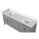  Furniture of America Oliva TM-CT006WH-80+06GY Vanity Set IMAGE 9