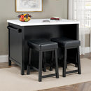  Furniture of America Albergo FM34003BK-BT-3PK 3 Pc Bar Table Set IMAGE 1