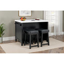  Furniture of America Albergo FM34003BK-BT-3PK 3 Pc Bar Table Set IMAGE 2