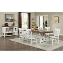  Furniture of America Auletta CM3417T-7PC 7 Pc Dining Table Set IMAGE 1