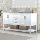  Furniture of America Reston TM-VS001WH-61 61" Vanity with Top/ Sink IMAGE 1