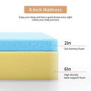  Furniture of America Artemisia DM520-EK-EU 8" King Memory Foam Mattress IMAGE 7
