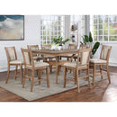  Furniture of America Upminster CM3984NT-PT-7PC 7 Pc Counter Height Table Set IMAGE 2