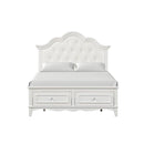  Furniture of America Naucalpan FM7456WH-Q-BED Queen Storage Bed IMAGE 5