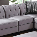  Furniture of America Jolanda CM6158GY-CHL Left Armless Chair IMAGE 1