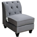  Furniture of America Jolanda CM6158GY-CHL Left Armless Chair IMAGE 2