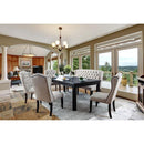  Furniture of America Sania CM3324BK-T-84-6PC 6 Pc Dining Table Set with Bench IMAGE 1