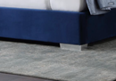 B580-Q BLUE VELVET QUEEN BED