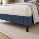 HH150-KING LIGHT GRAY PLATFORM BED