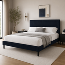 HH140-QUEEN BLACK PLATFORM BED
