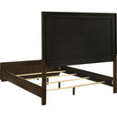 Size_Queen -- Atlas 215971Q 63-inch Queen Upholstered Panel Bed - Grey/Dark Oak IMAGE 5