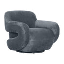  Zuo Boble 111162 Swivel Chair - Storm Gray IMAGE 1