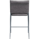  Zuo Freesia 111154 Set of 2 Counter Stool - Charcoal Gray IMAGE 5