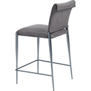  Zuo Freesia 111154 Set of 2 Counter Stool - Charcoal Gray IMAGE 6