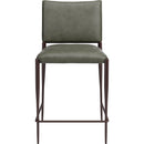  Zuo Freesia 111151 Set of 2 Counter Stool - Olive Green IMAGE 4