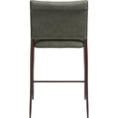  Zuo Freesia 111151 Set of 2 Counter Stool - Olive Green IMAGE 5