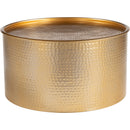 Zuo Coldveil 111142 Storage Coffee Table - Gold IMAGE 1