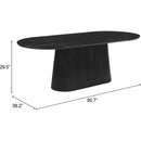 Zuo Sulco 110811 Dining Table - Black IMAGE 10